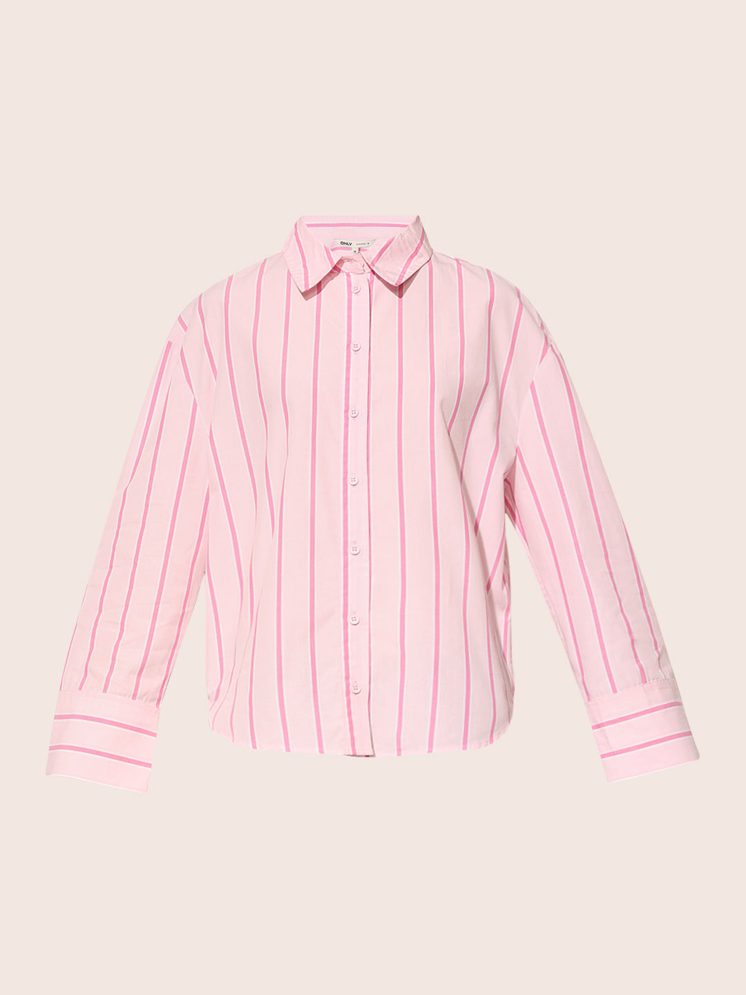 Pink Striped Cotton Shirt