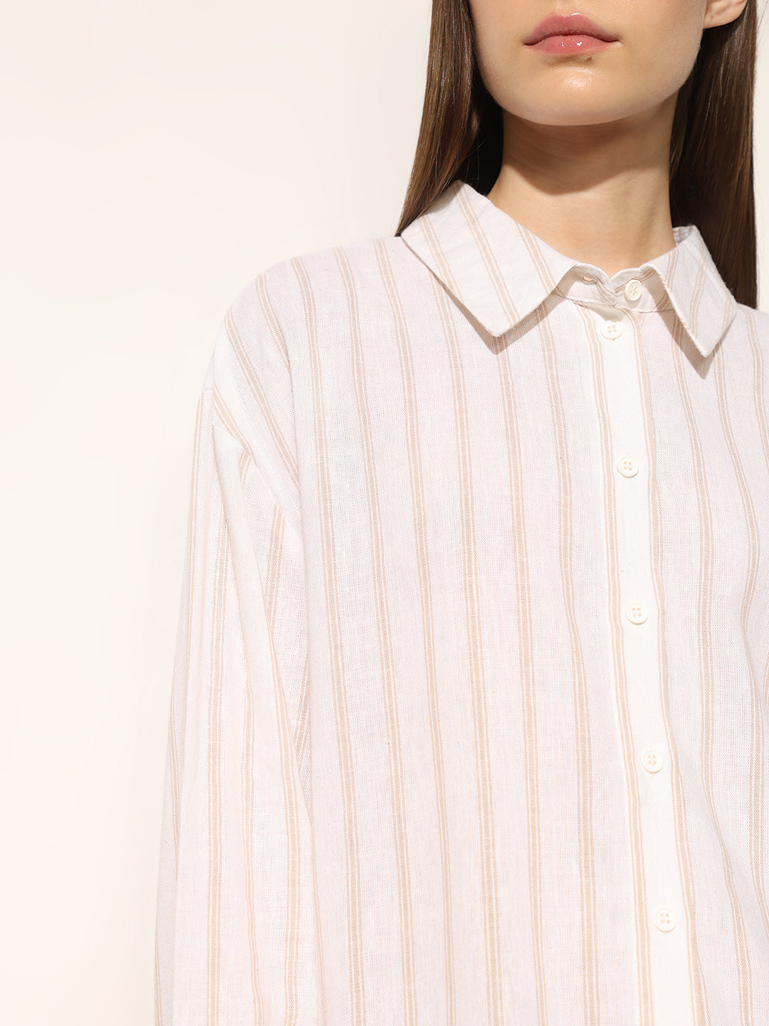 White Striped Shirt
