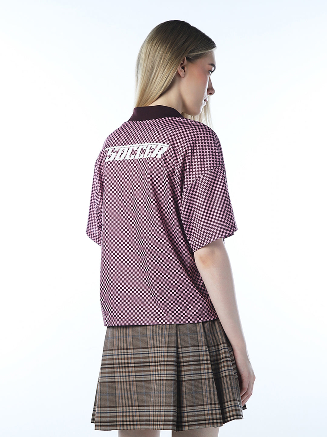 Drop Shoulder Printed Jersey Polo