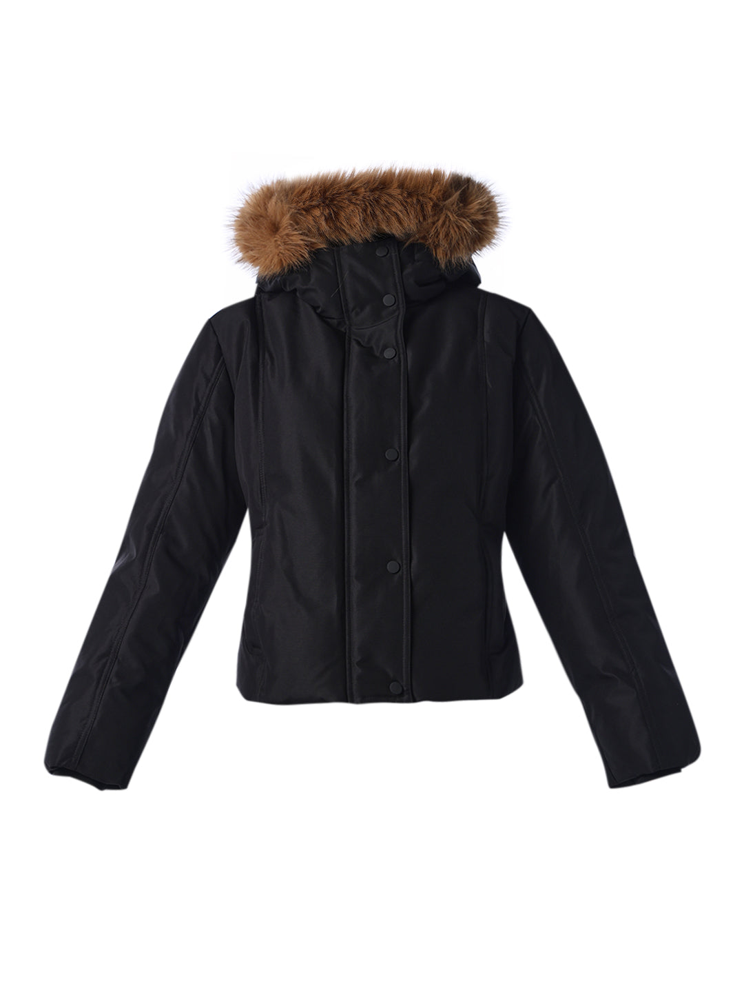 Faux Fur Hooded Parka Puffer Jacket