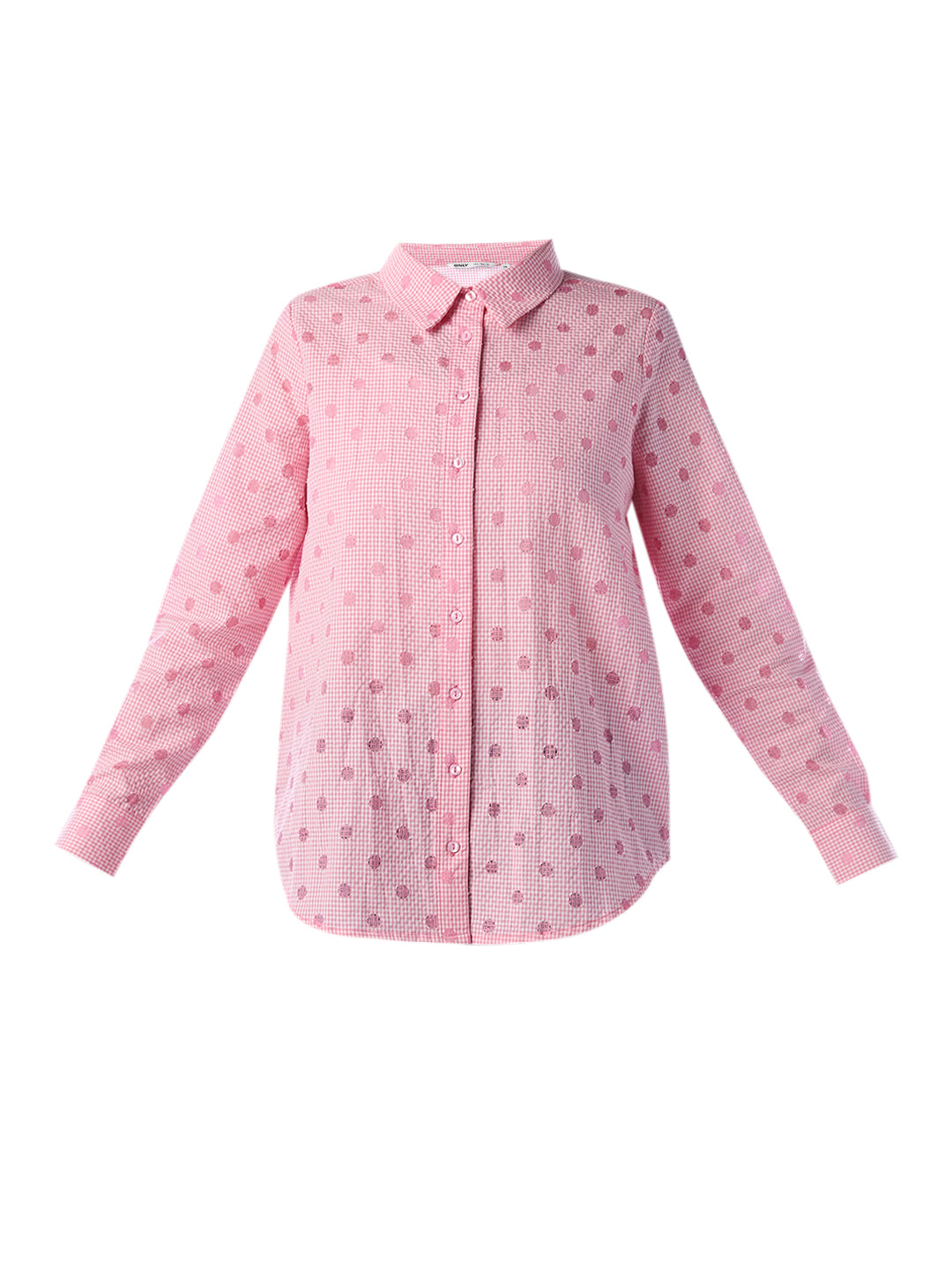 Dobby Textured Shirt - Pink