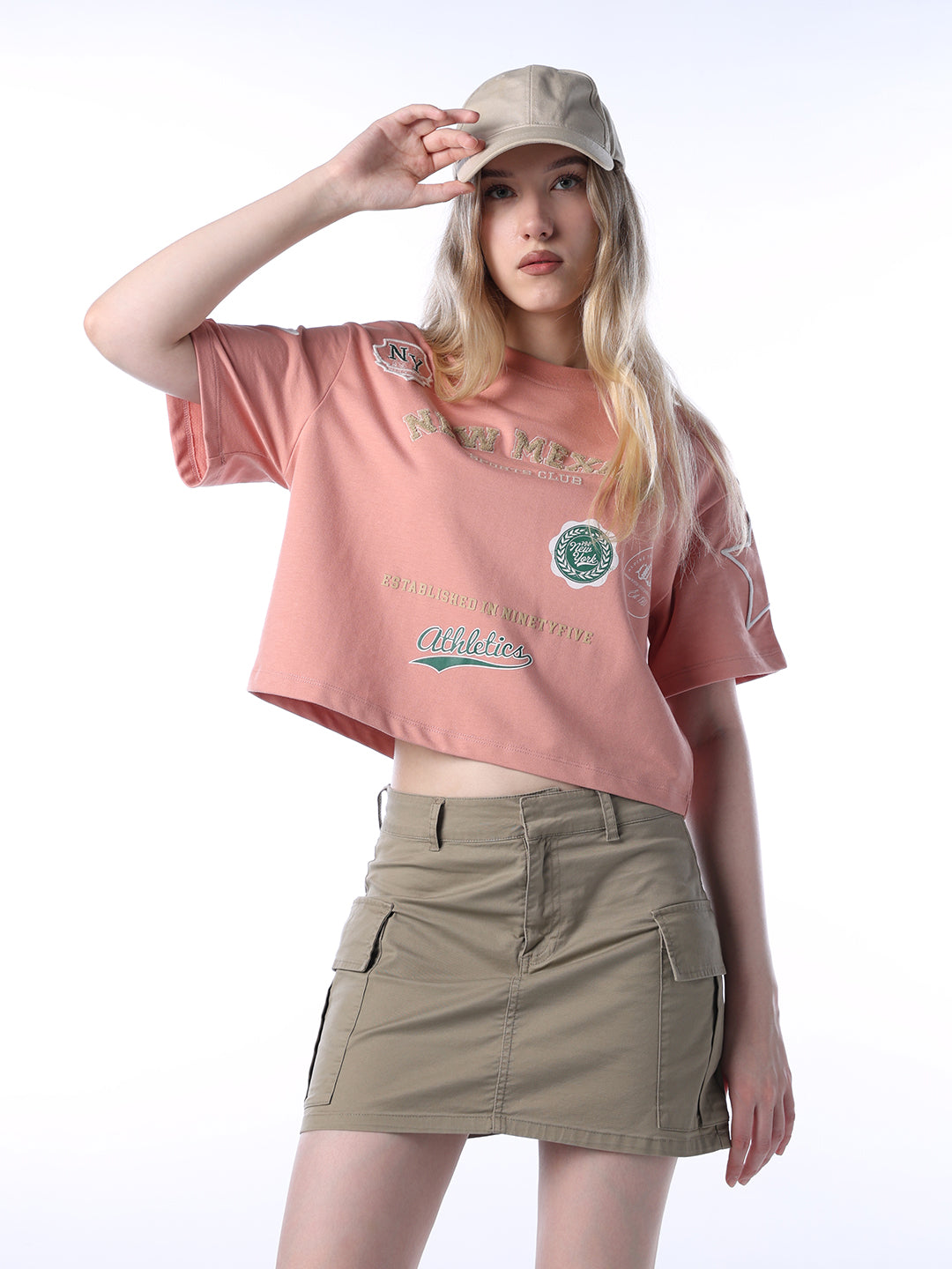Printed Varsity T-shirt - XL
