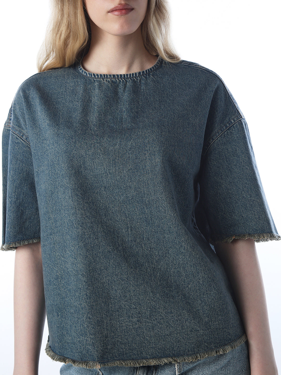 Vintage Washed Denim Top