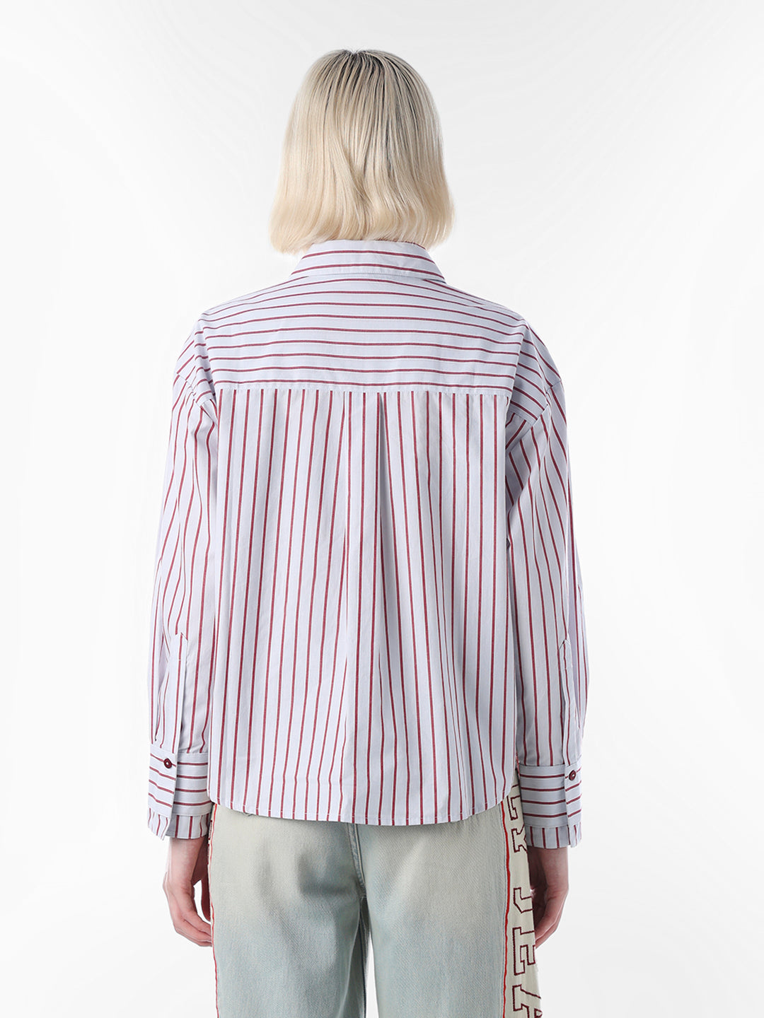 White Striped Cotton Shirt