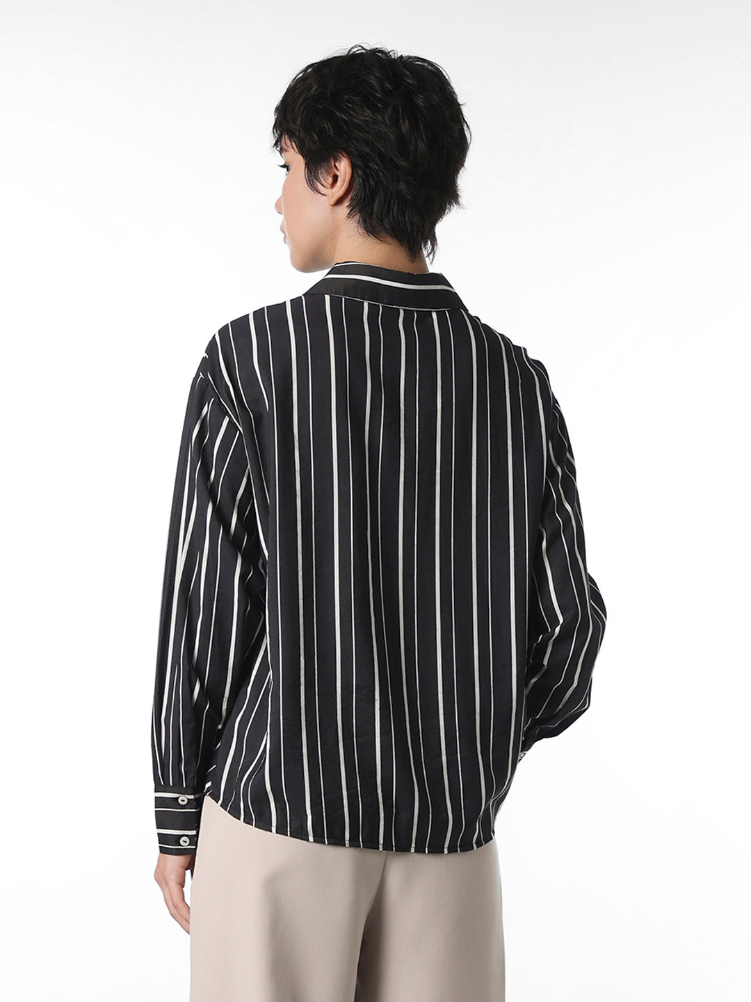 Black Striped Shirt