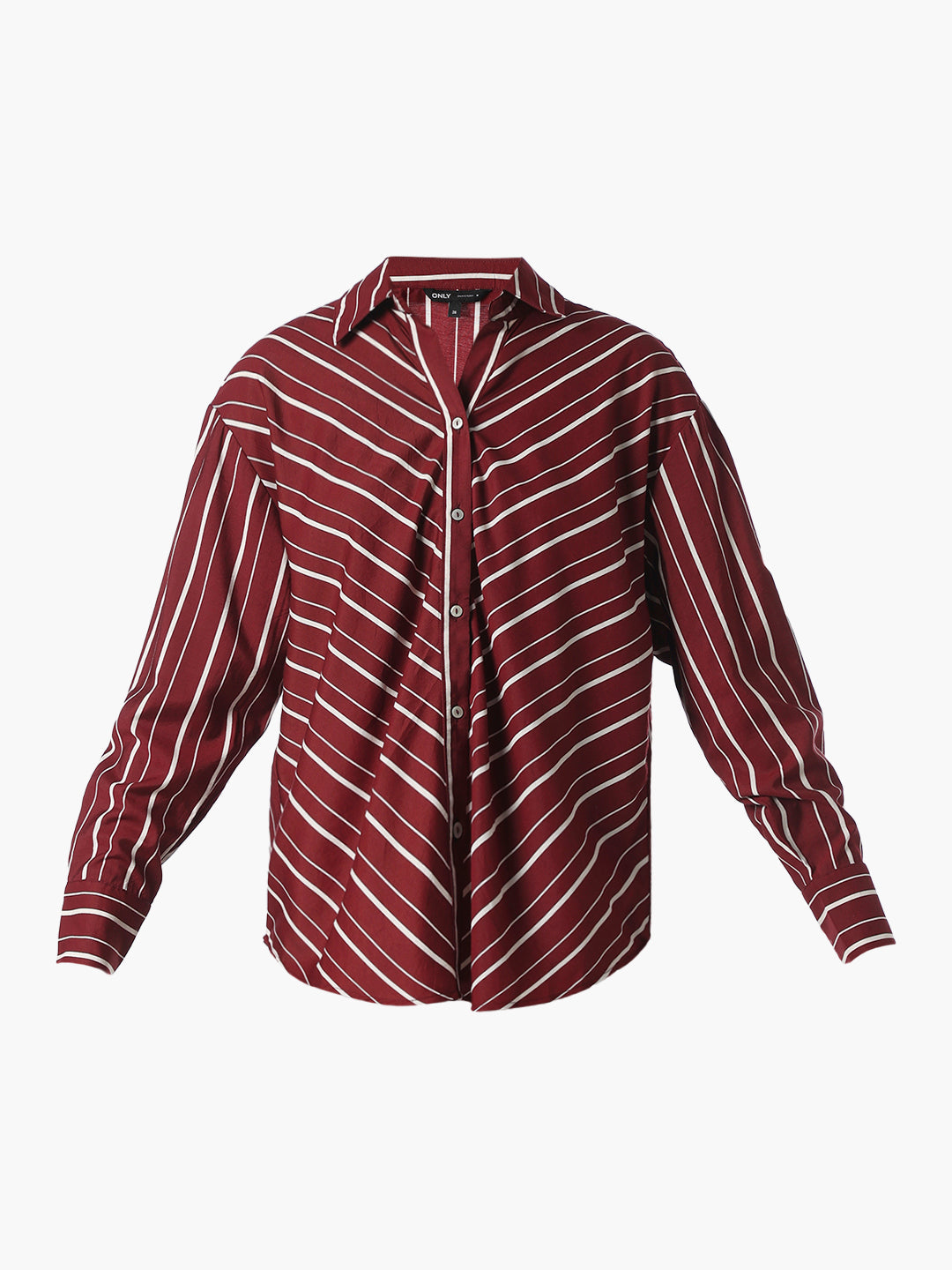 Maroon Striped Shirt