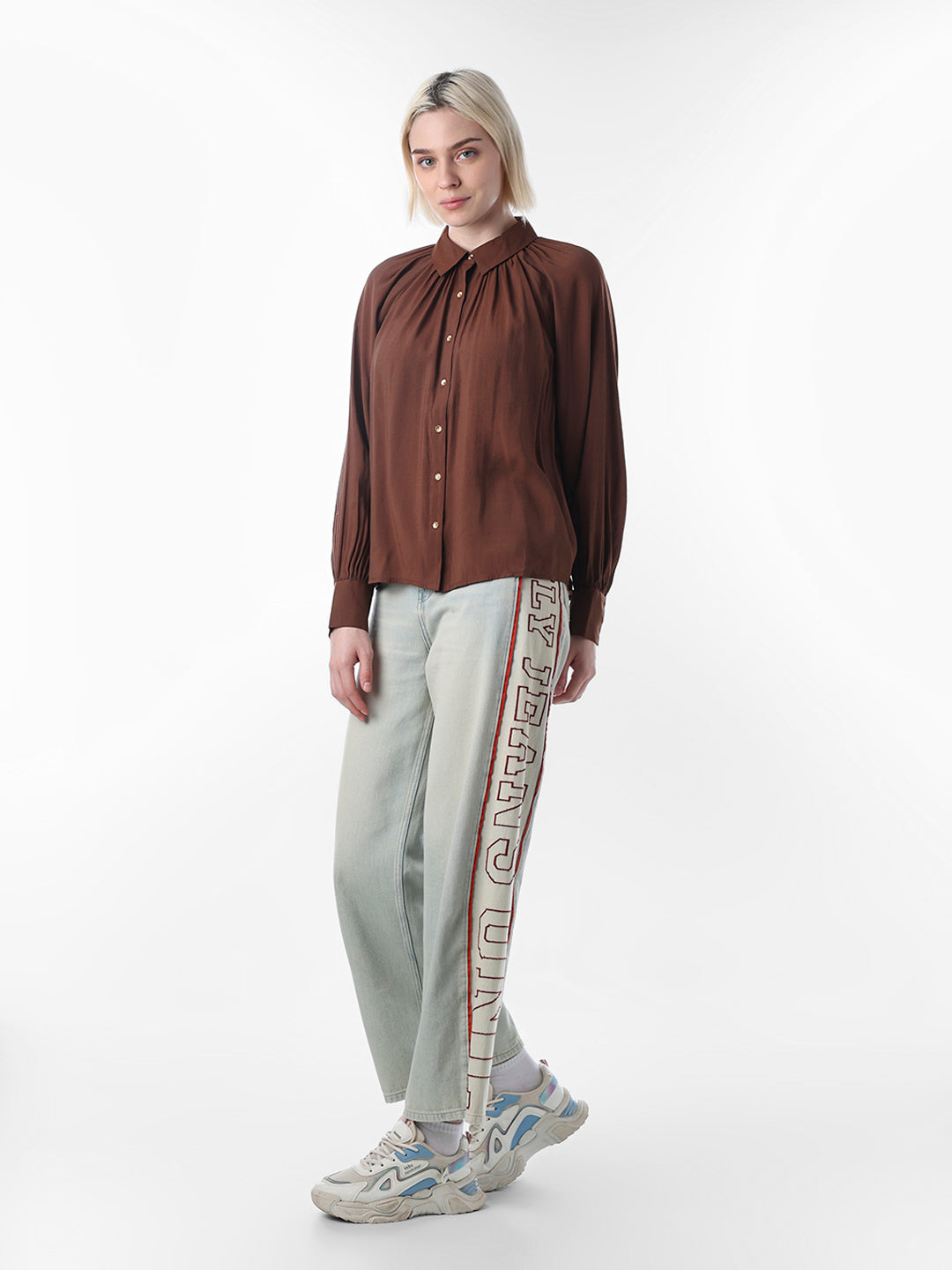 Dark Brown Regular Fit Shirt