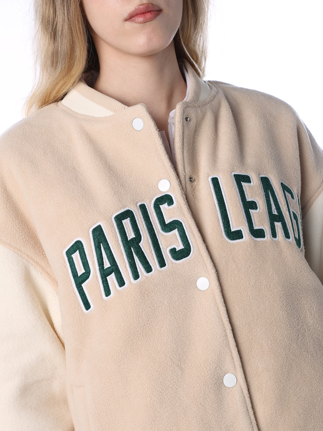 Colourblocked Varsity Bomber Jacket