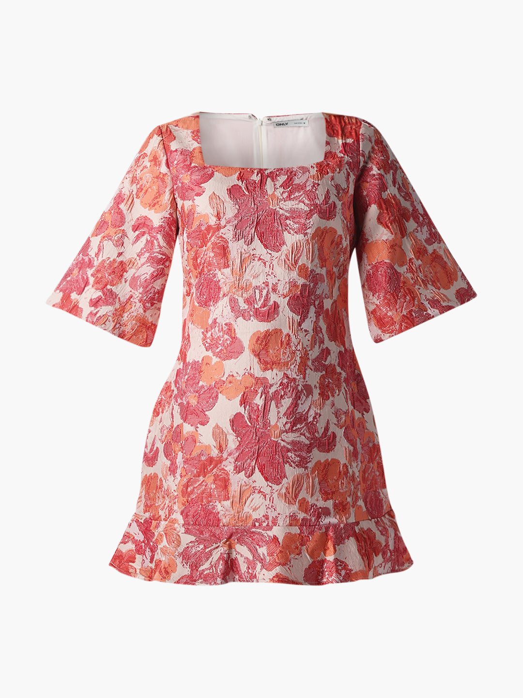 Floral Jacquard Weave Dress