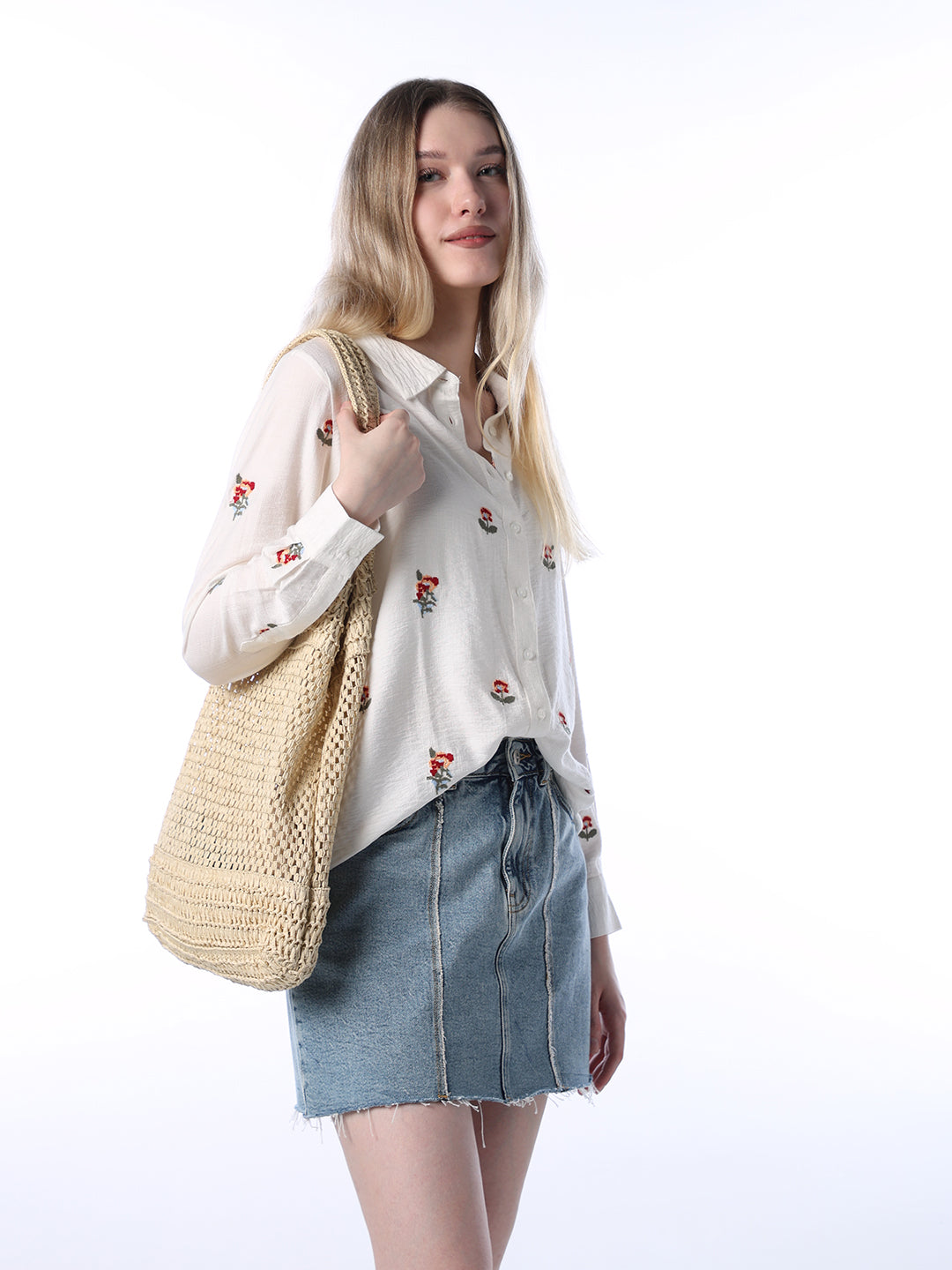 Embroidered Shirt - White