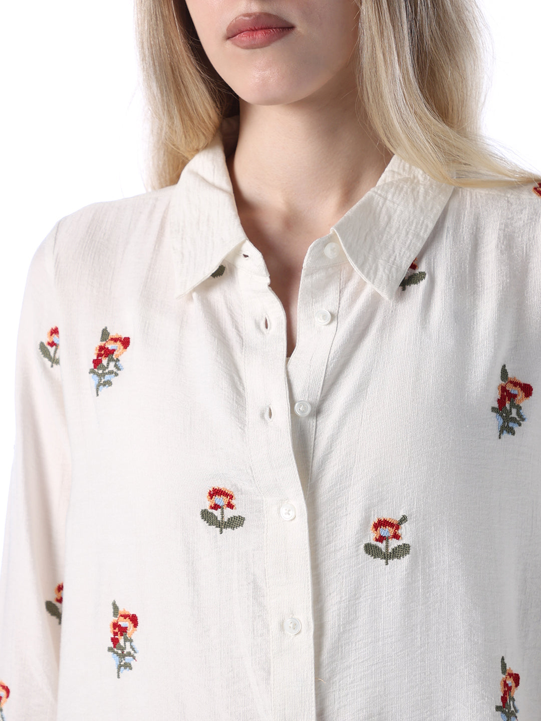 Embroidered Shirt - White