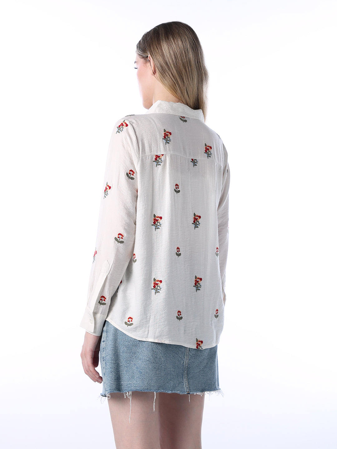 Embroidered Shirt - White