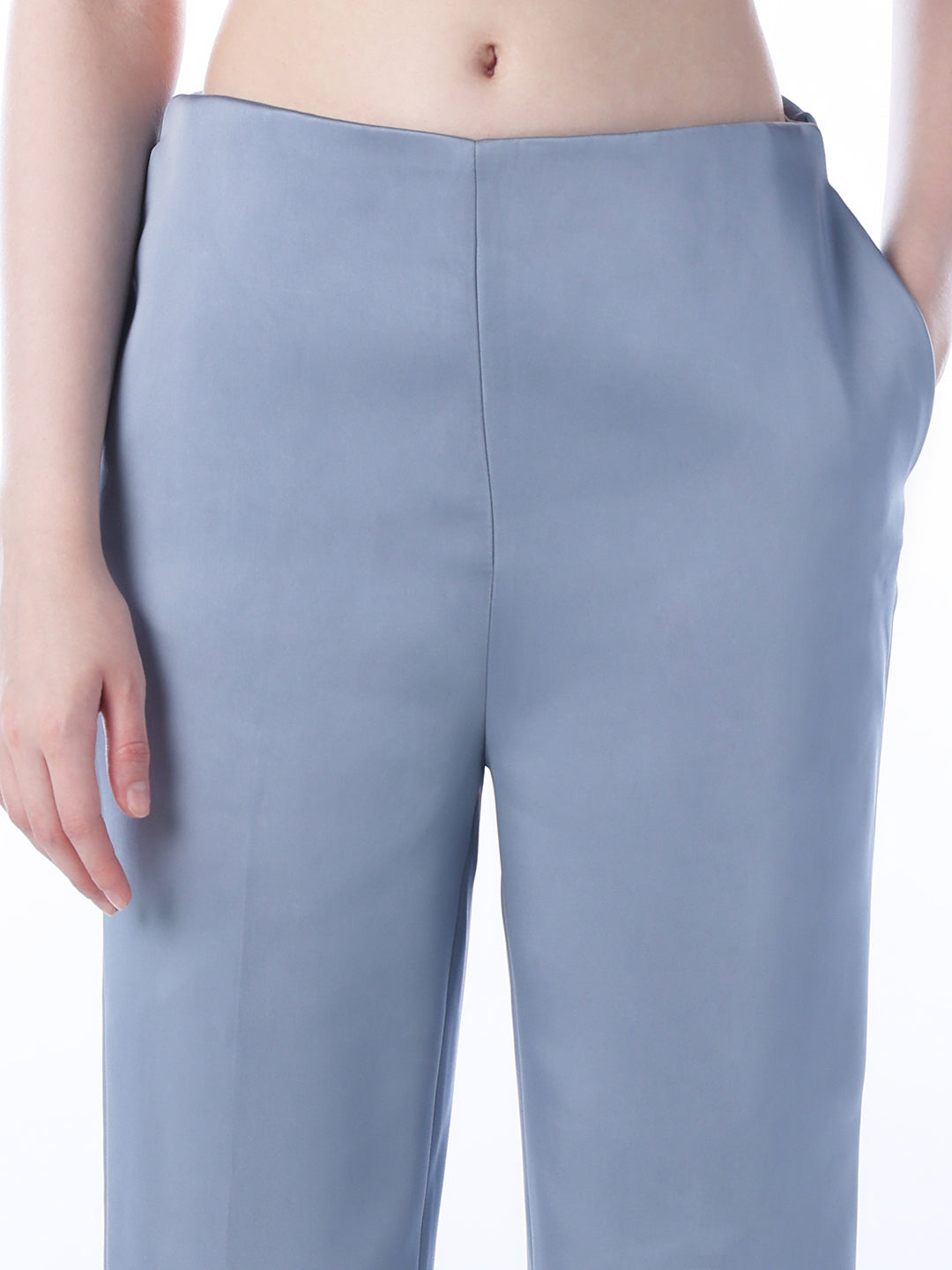 Flared Satin Pants
