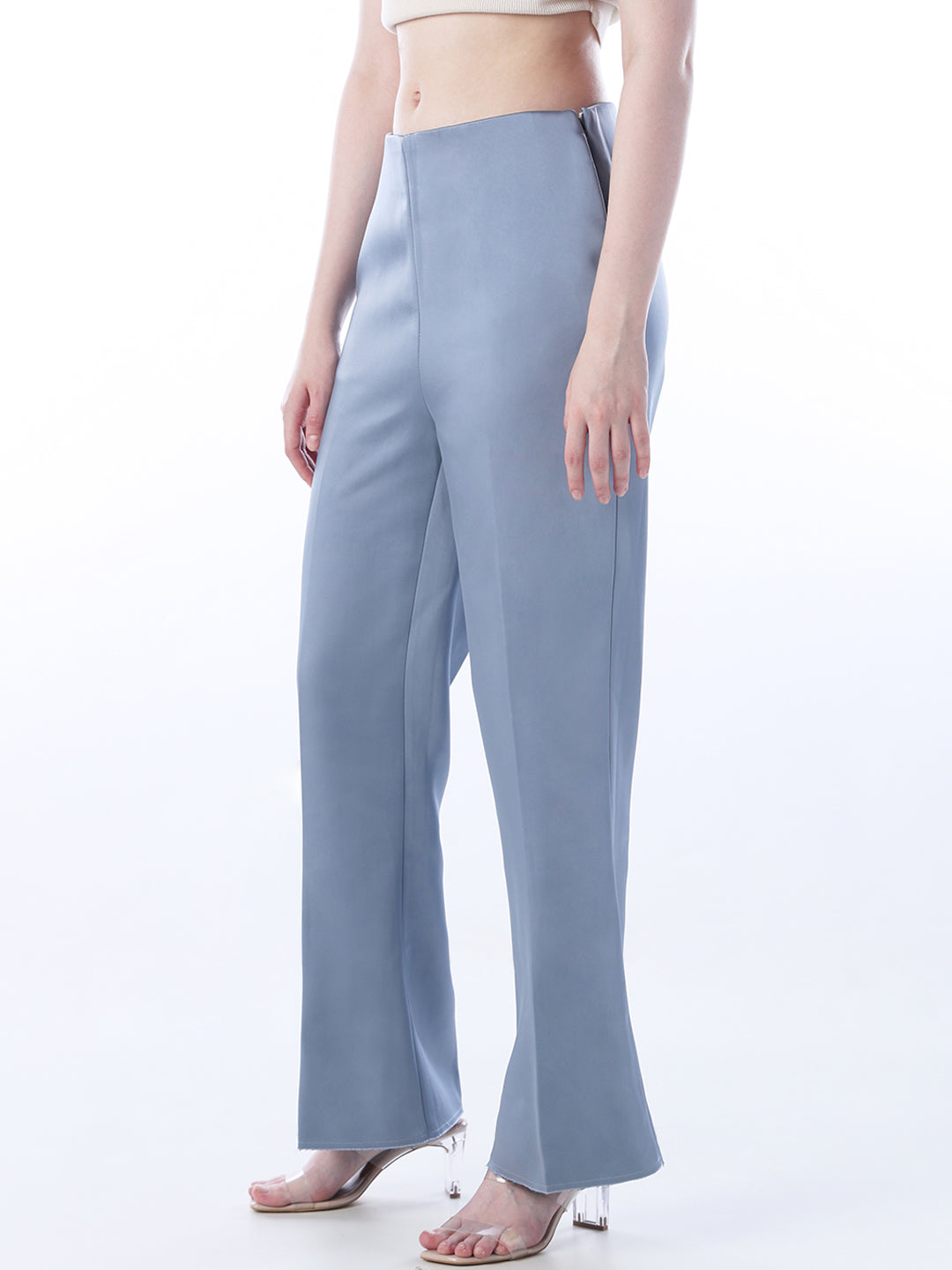 Flared Satin Pants