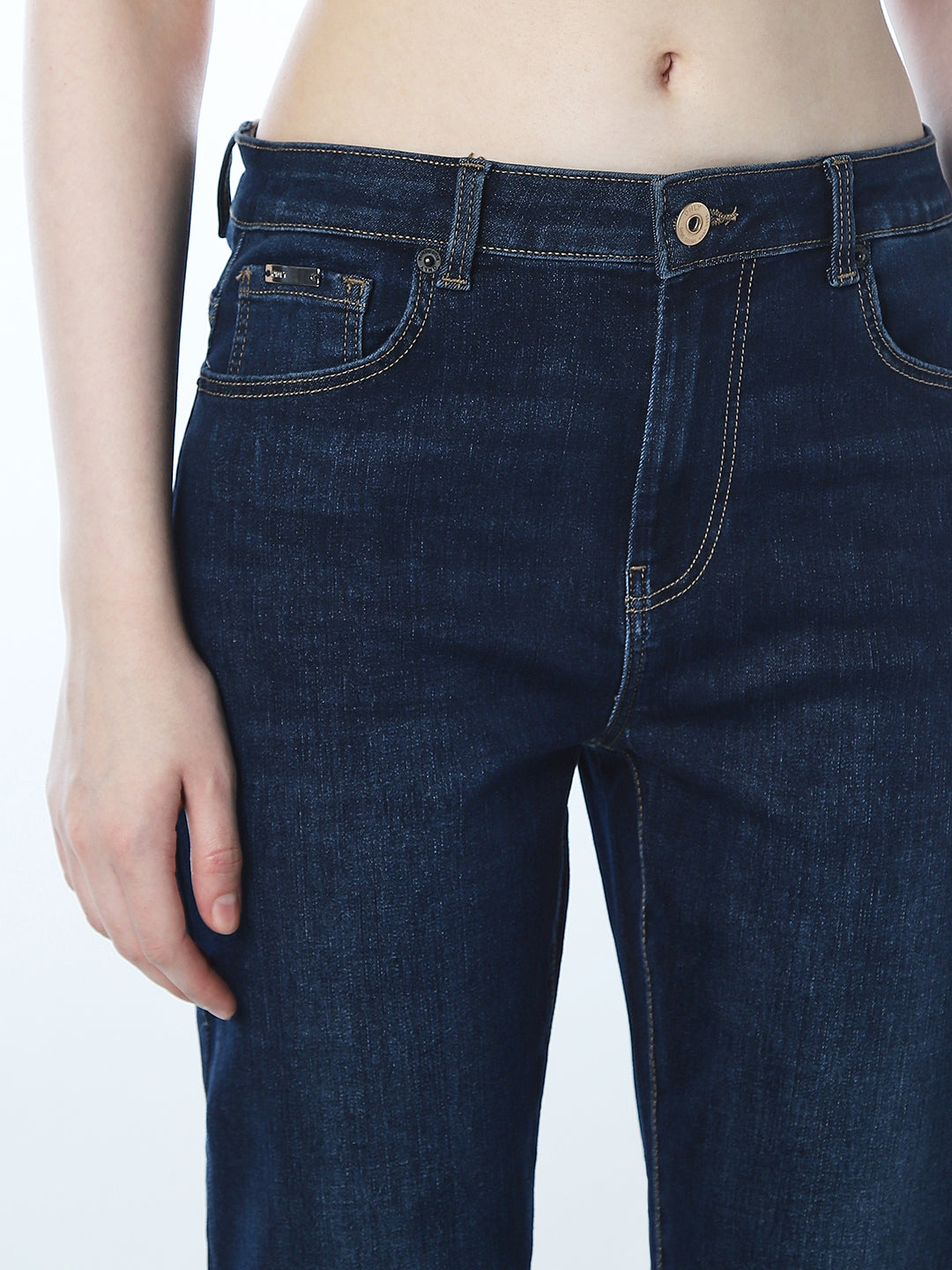 5 Pocket Slim Fit Jeans - Dark Blue