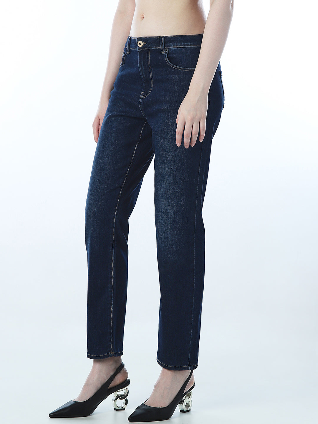 5 Pocket Slim Fit Jeans - Dark Blue