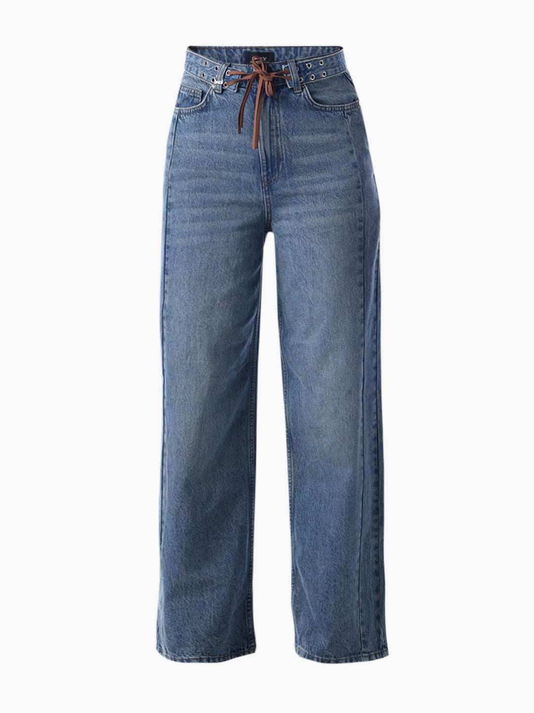 Light Fade High Rise Wide Leg Jeans