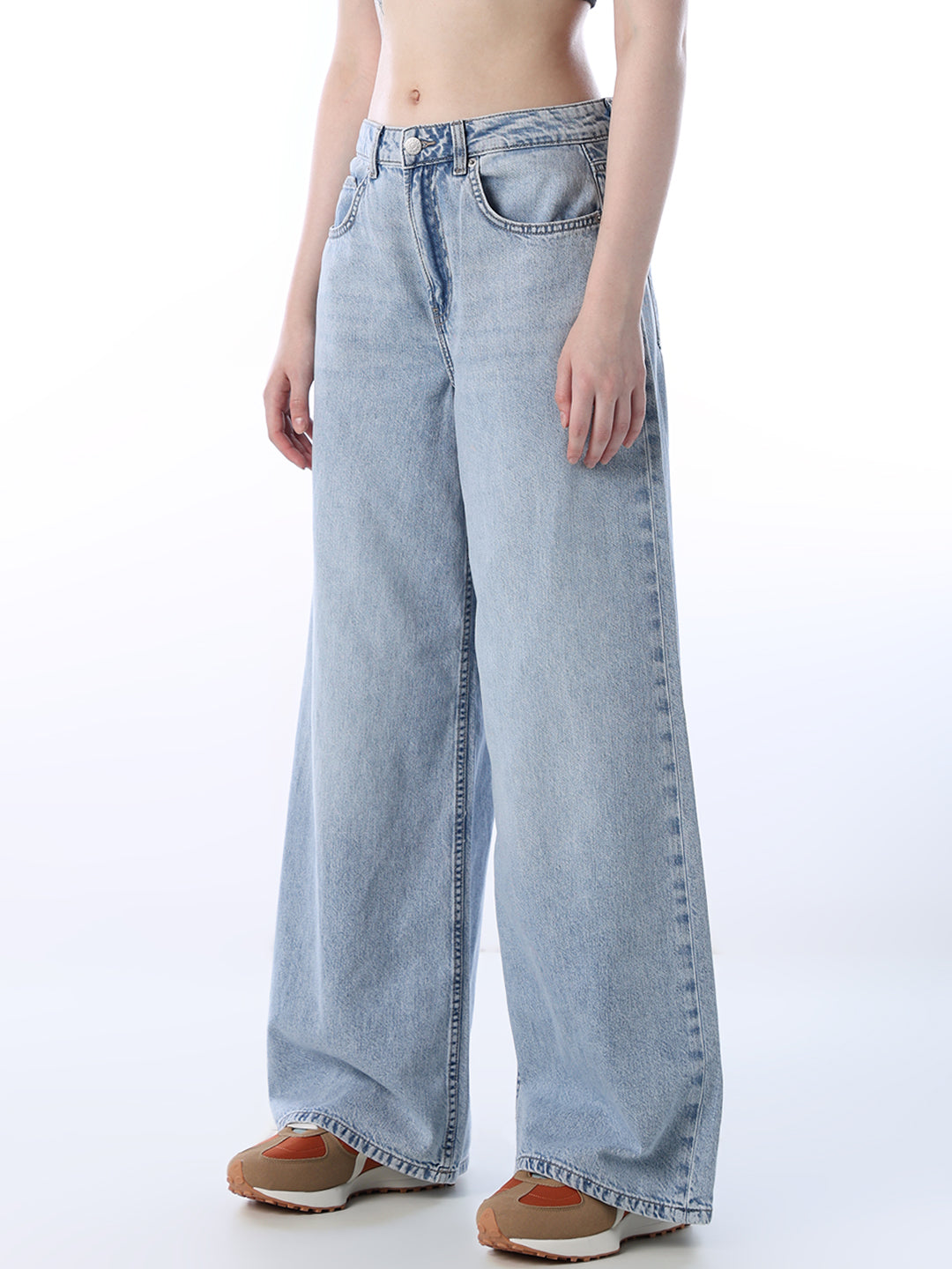 Light Blue Wide Leg Jeans