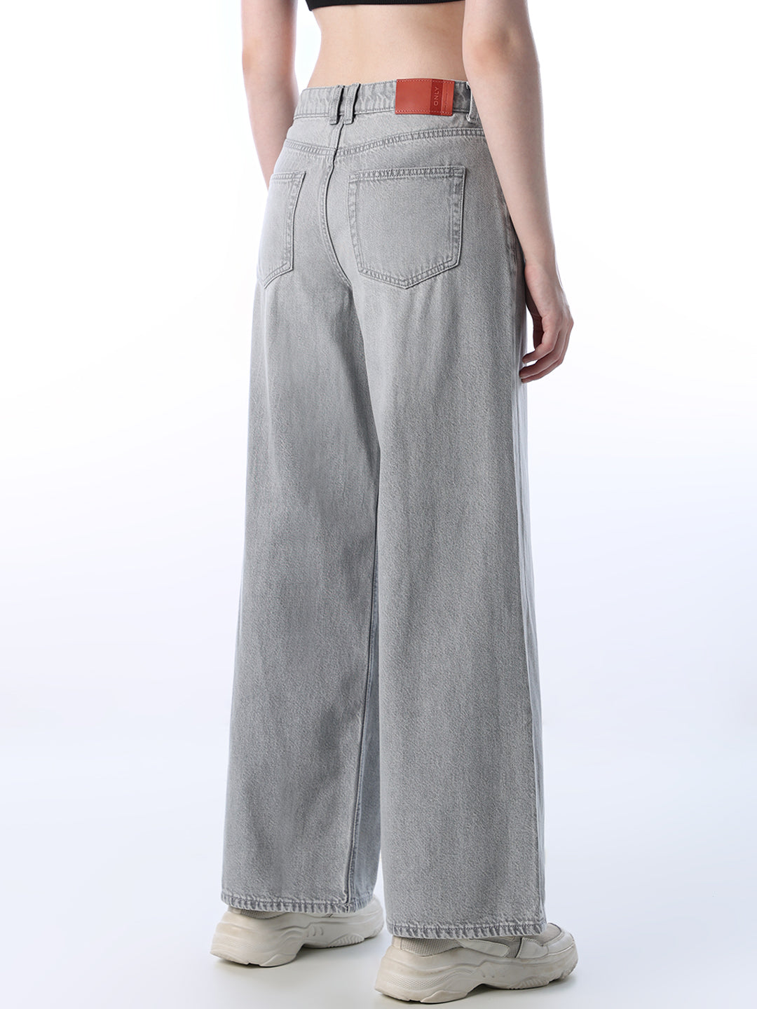 Wide Leg High Rise Jeans