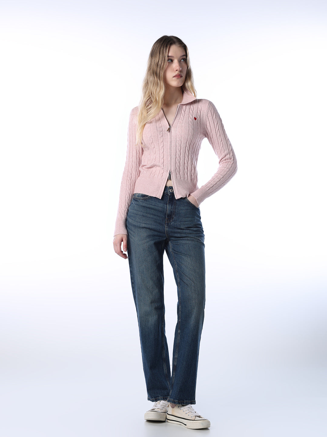 High Rise Troy Straight Fit Jeans