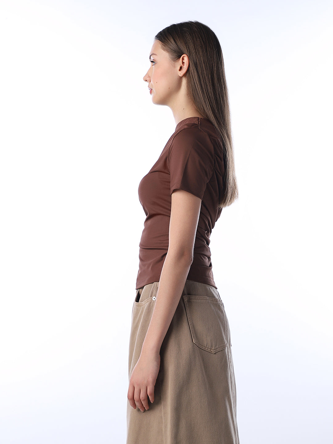 Draped One-Shoulder Top