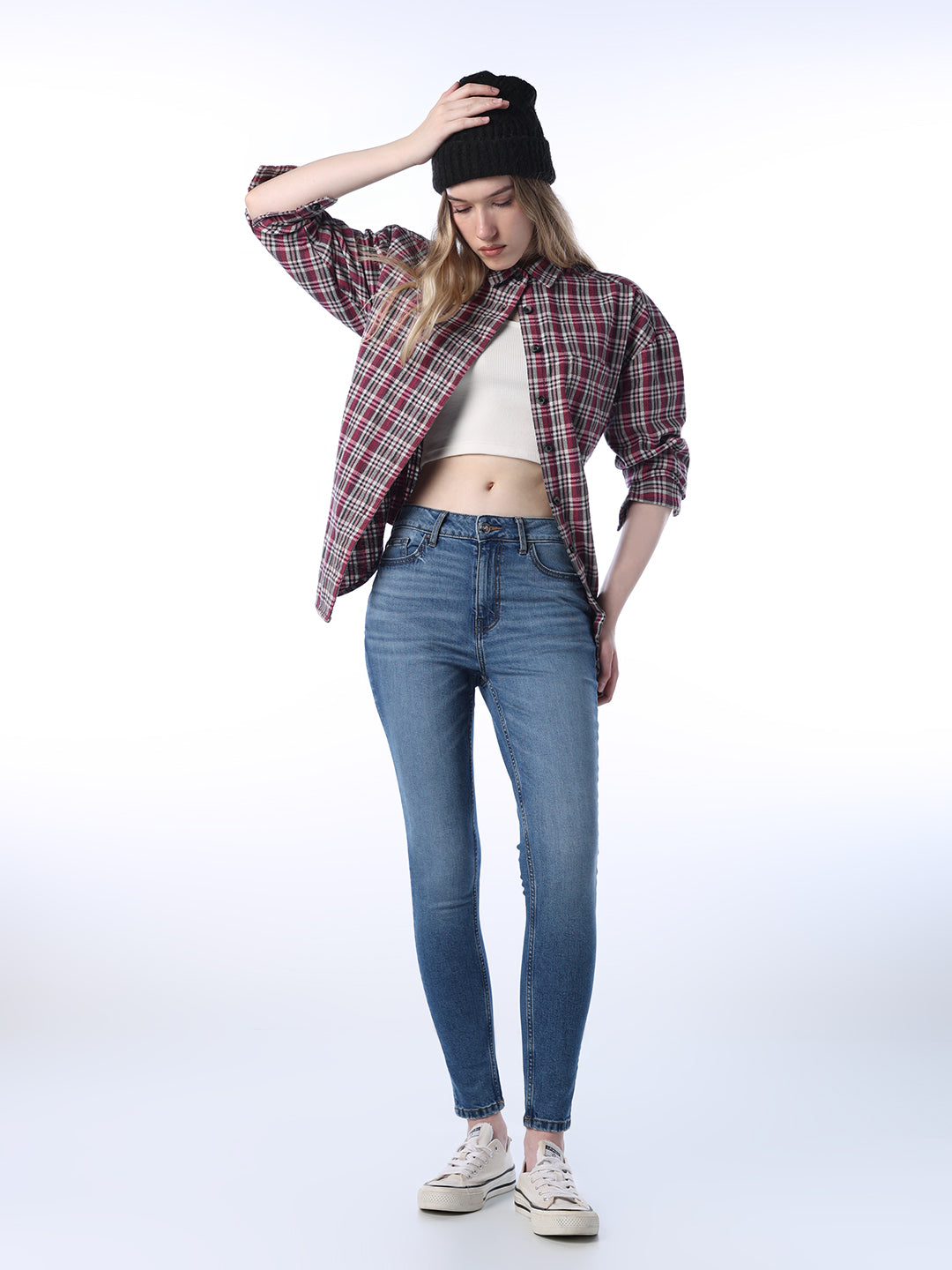 High Rise Piper Skinny Jeans