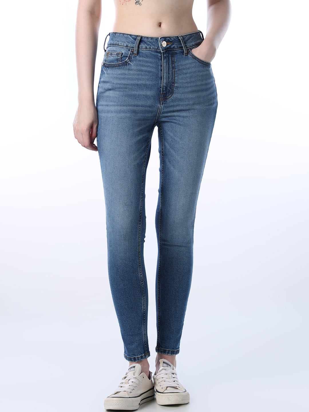 High Rise Piper Skinny Jeans