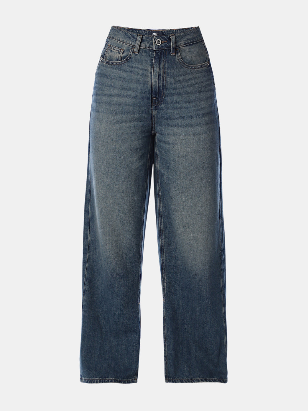 Light Blue High Rise Wide Leg Jeans