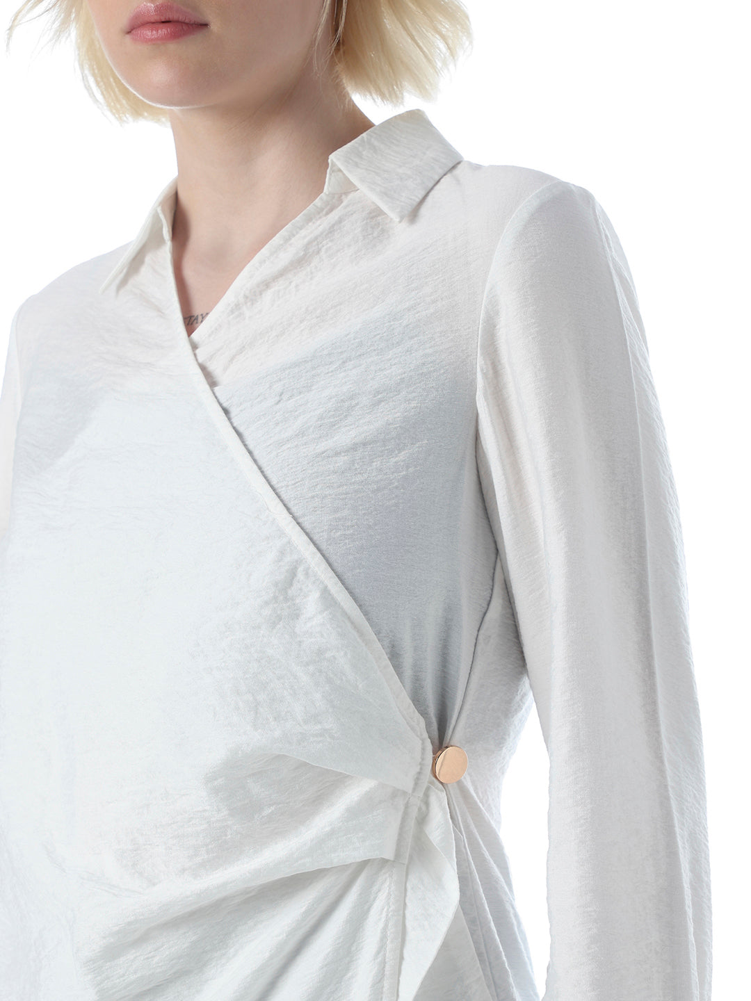 White Wrap Shirt