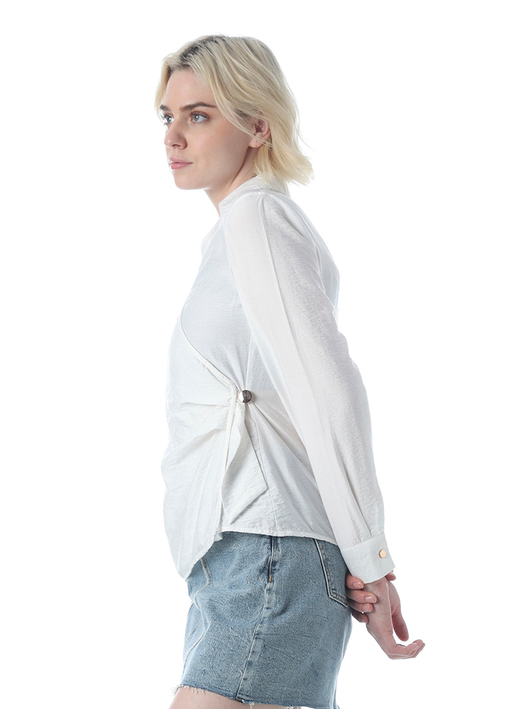 White Wrap Shirt