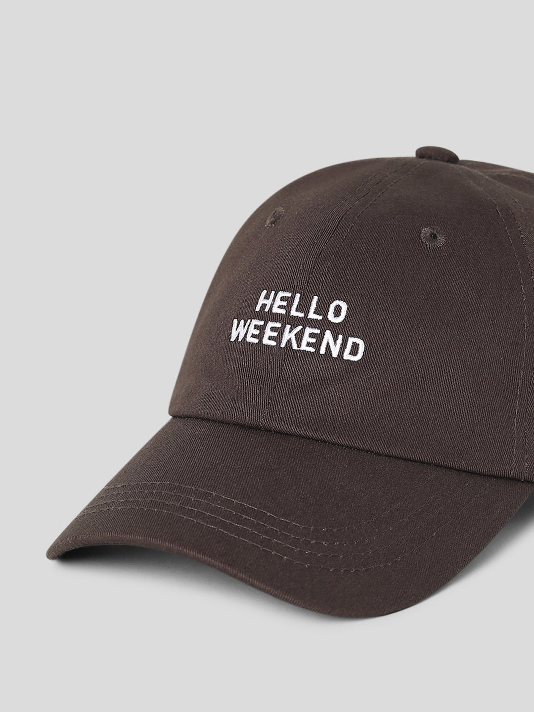 Embroidered Cap - Dark Brown