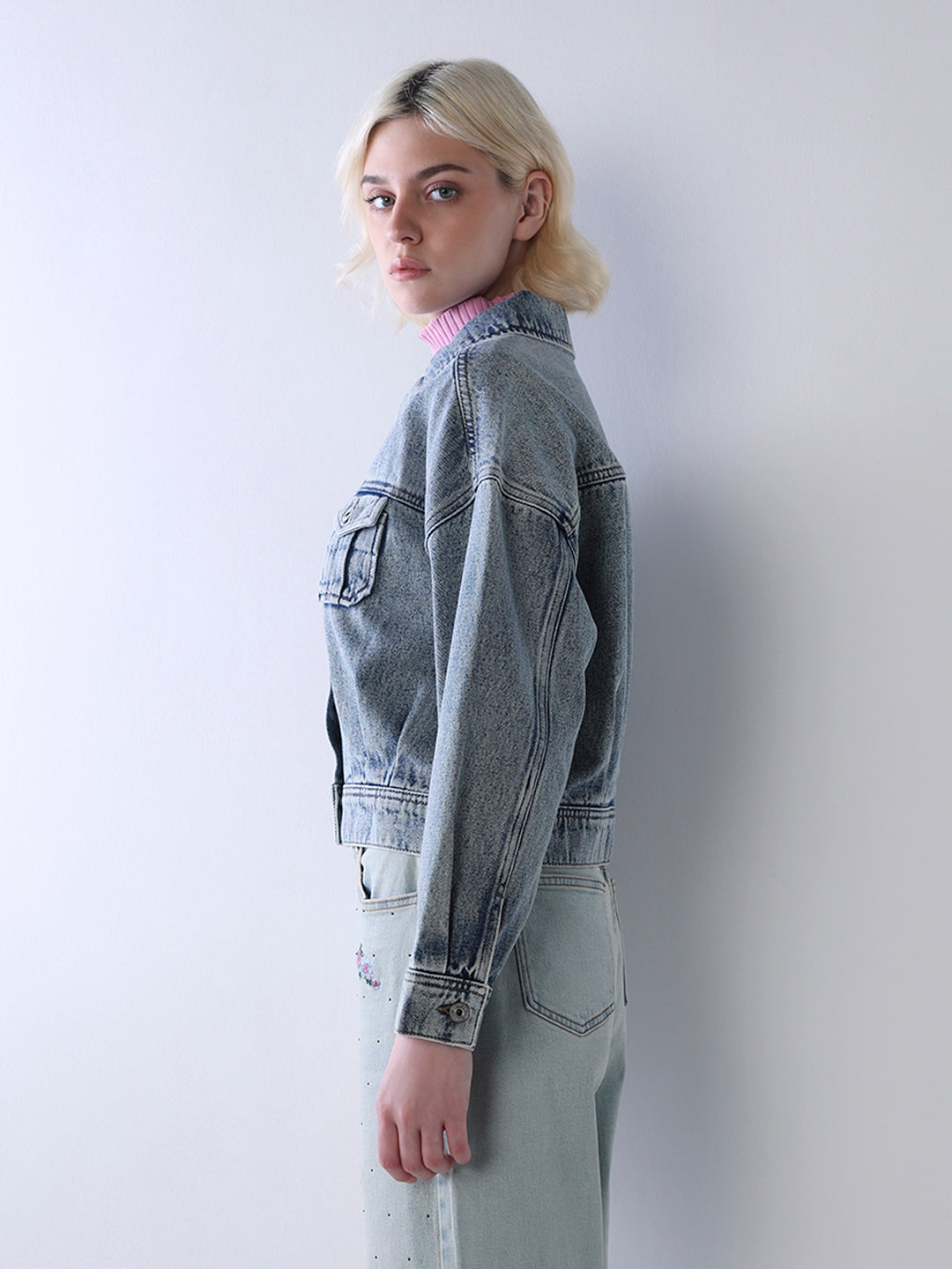 Cropped Denim Jacket