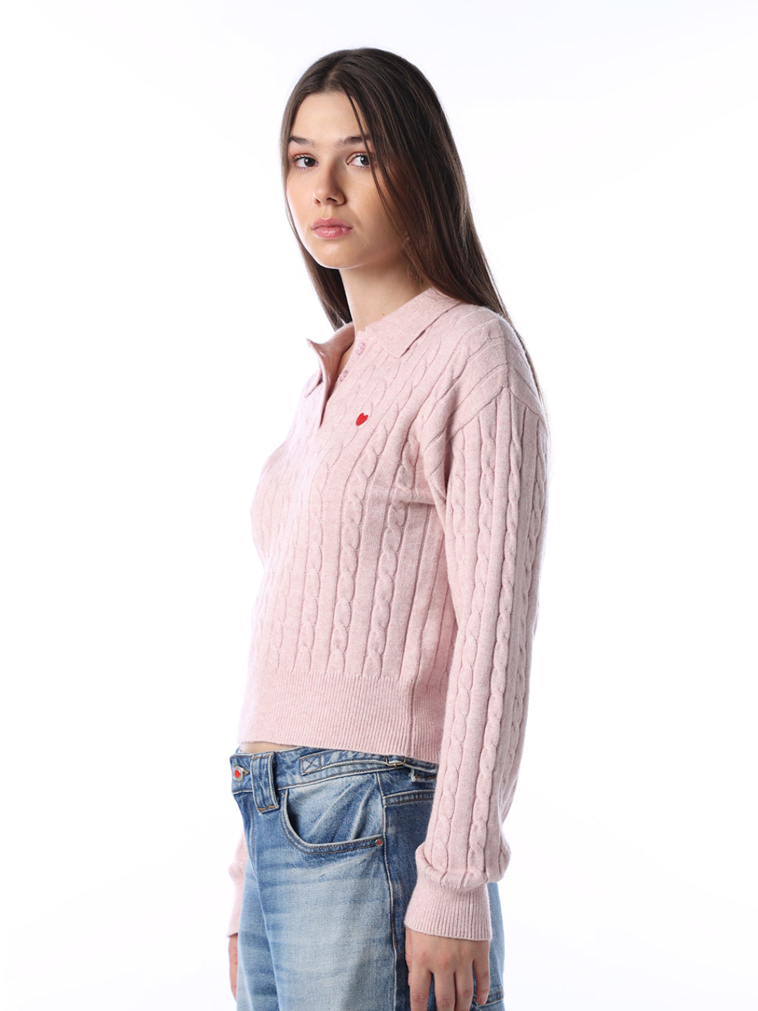 Cable Knit Polo