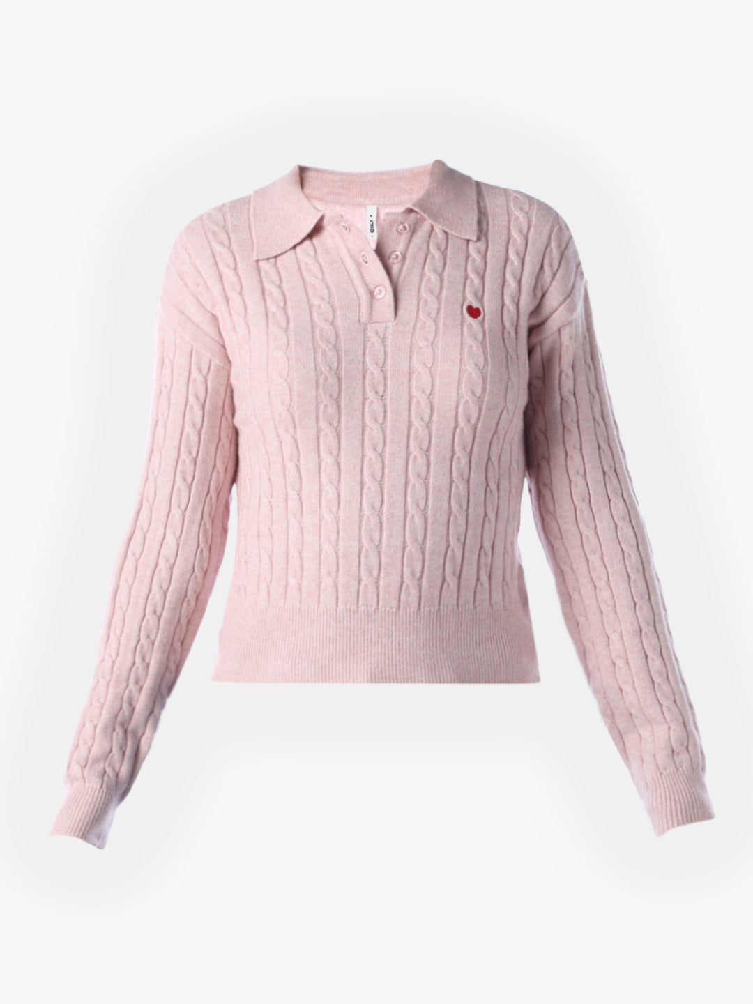 Cable Knit Polo