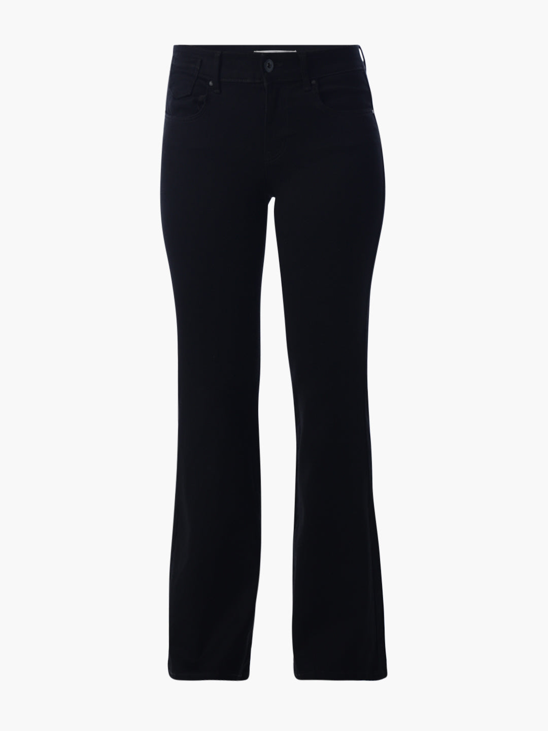 Black High Rise Flared Jeans