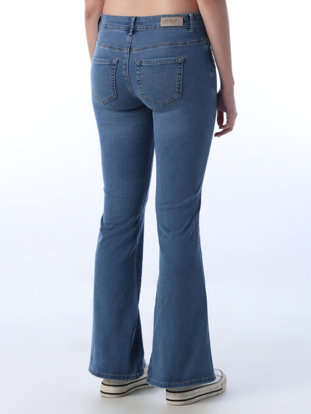 Light Blue High Rise Flared Jeans