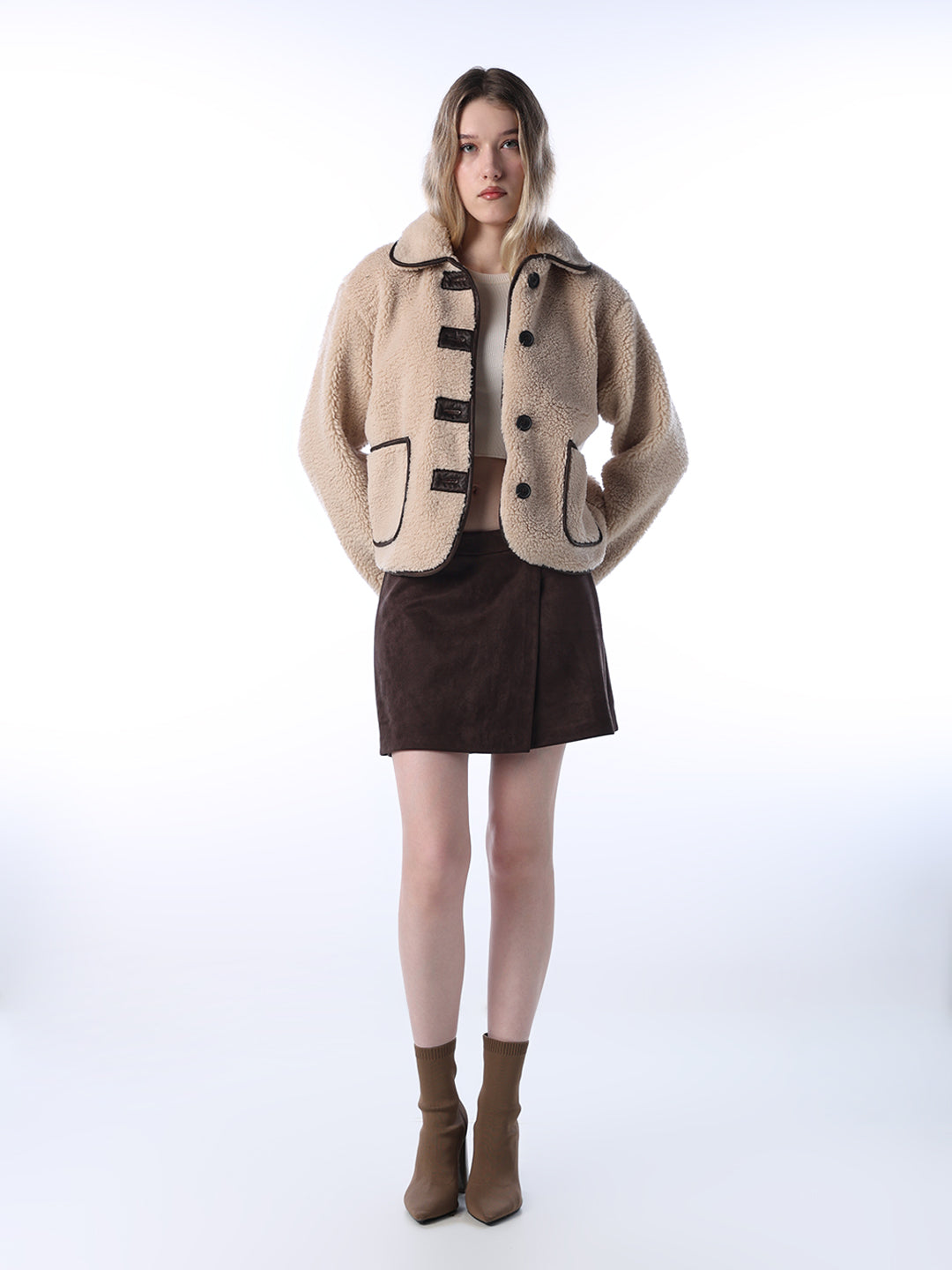 Beige Teddy Jacket