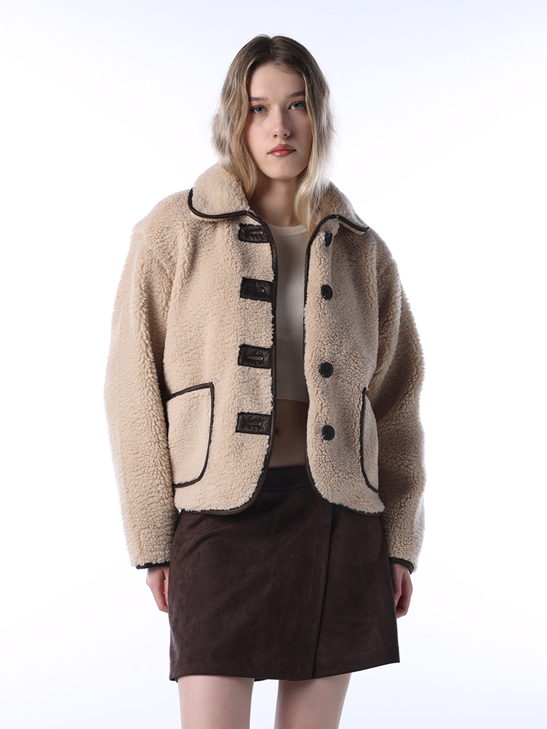 Beige Teddy Jacket