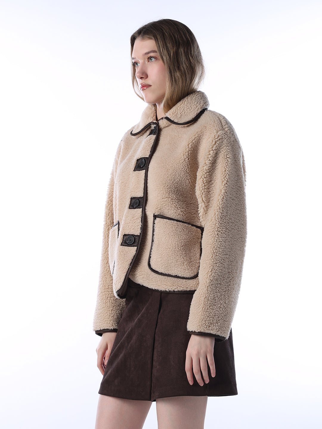 Beige Teddy Jacket