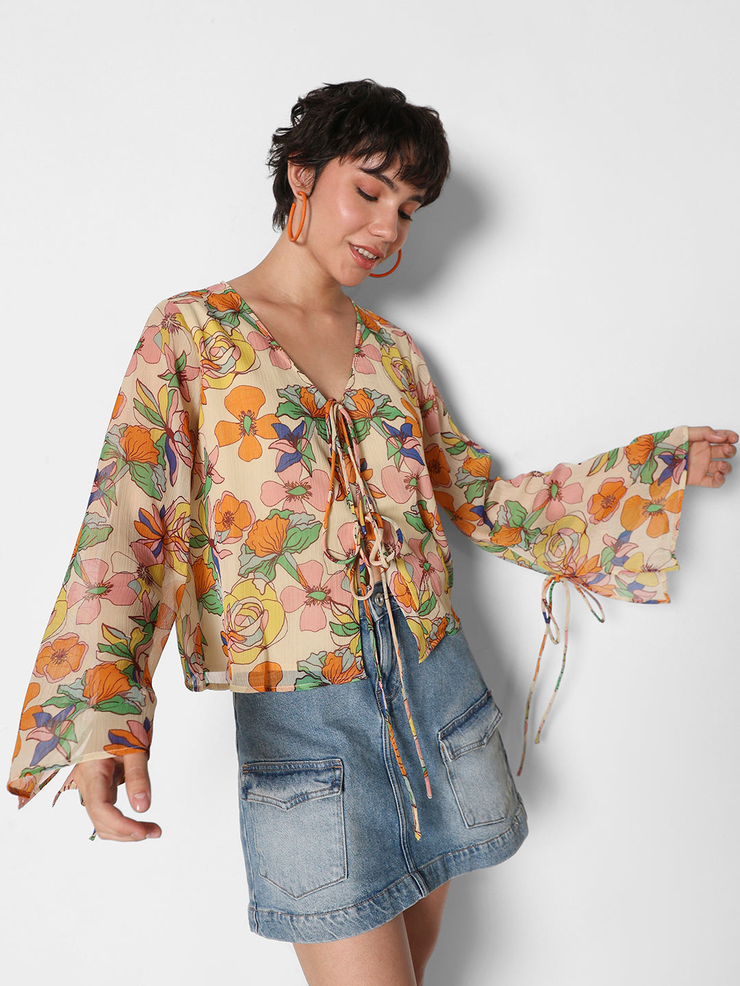 Multi-Colour Floral Top