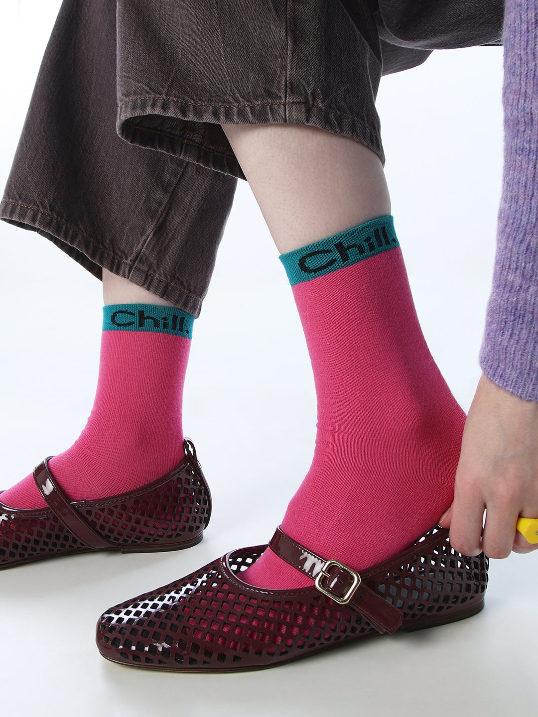Pack of 2 Colourblocked Socks - Free Size
