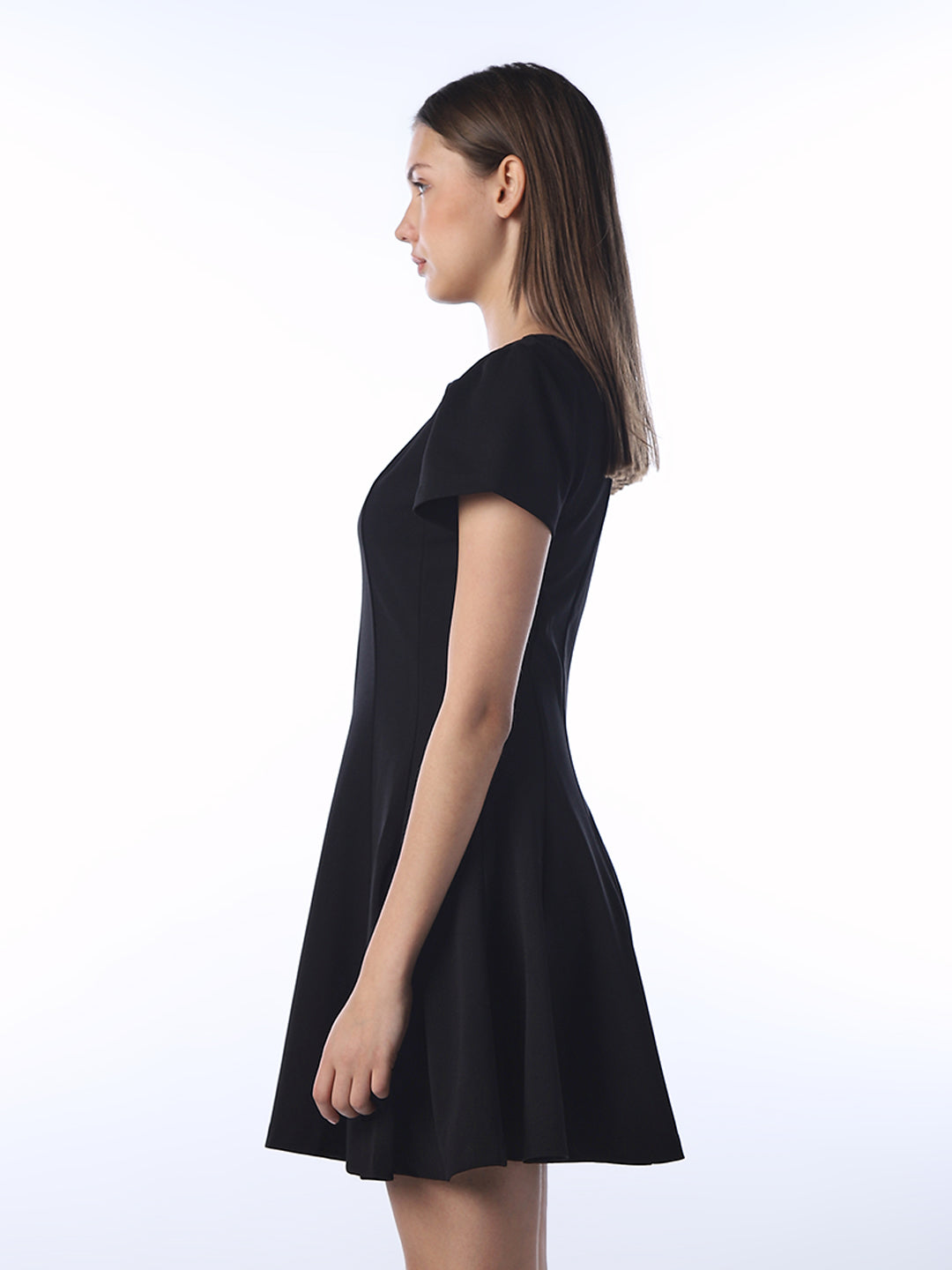 Structured Fit & Flare Mini Dress