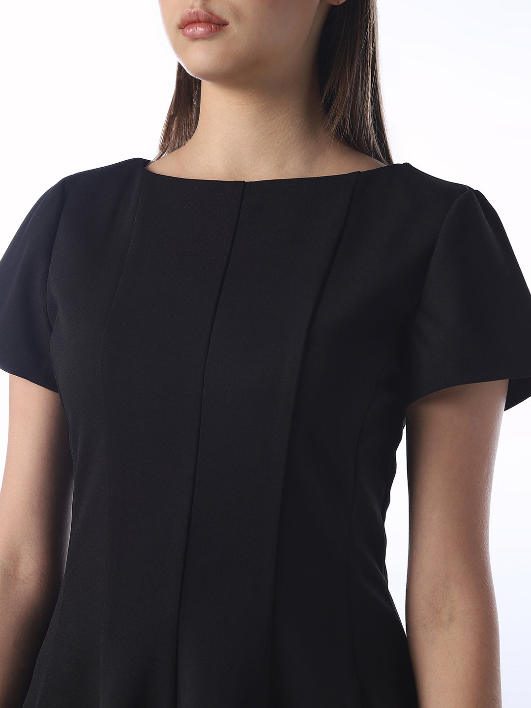 Structured Fit & Flare Mini Dress