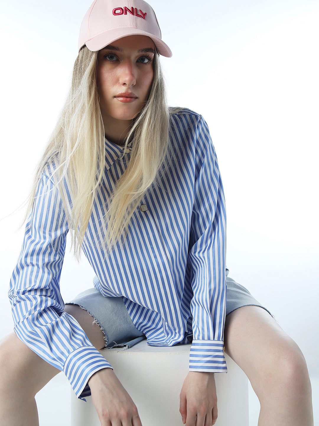 Striped Satin Shirt