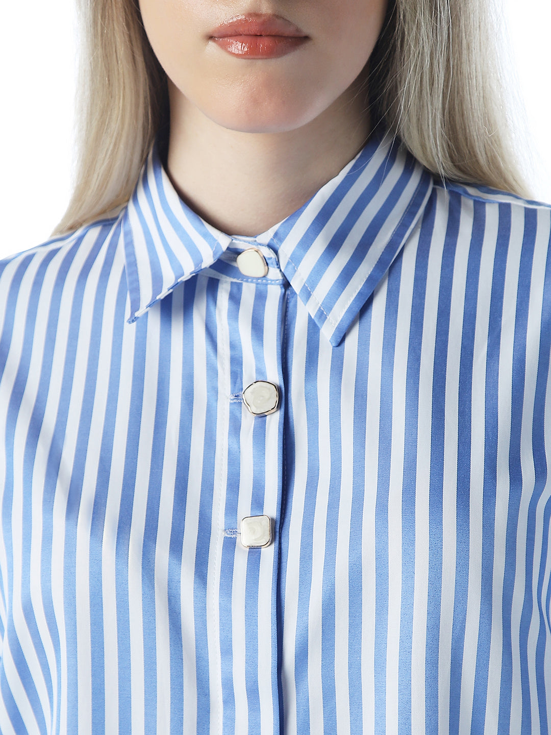 Striped Satin Shirt