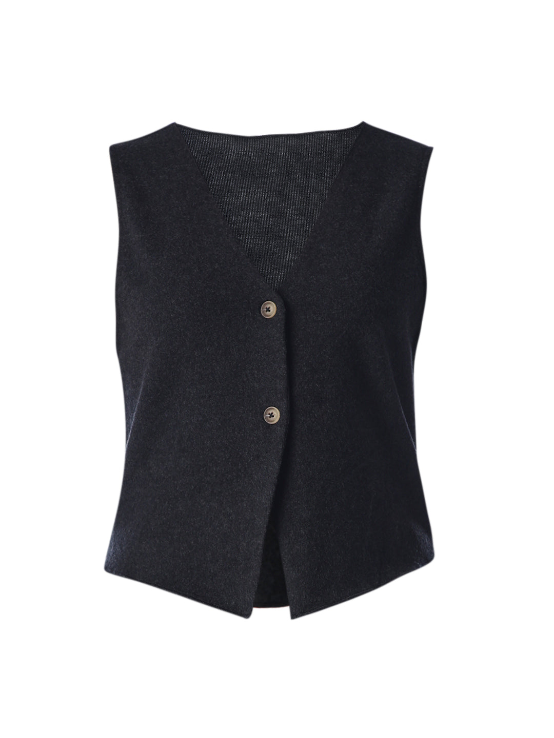 Dark Grey Sleeveless Vest