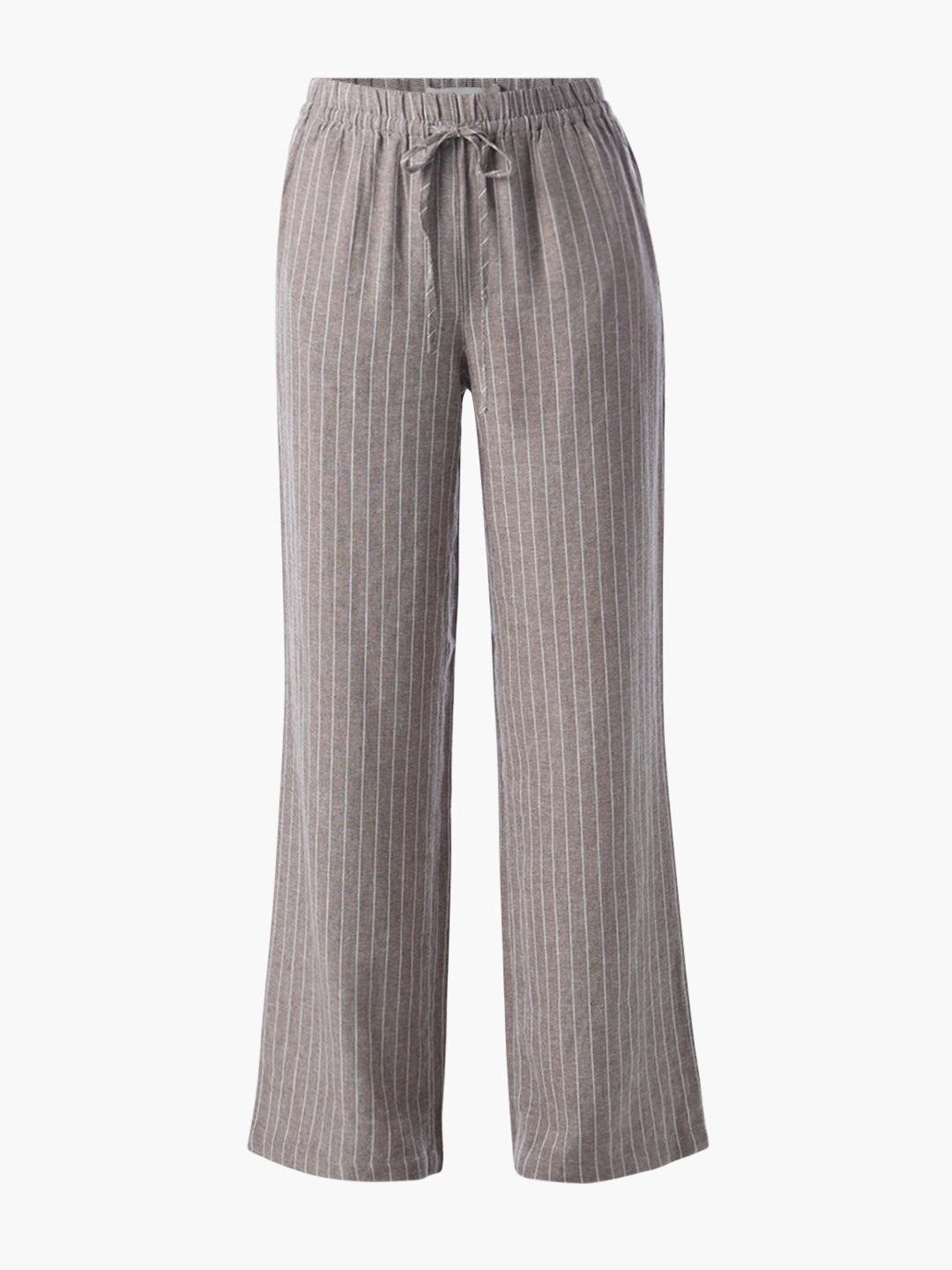 Linen Blend Striped Pants