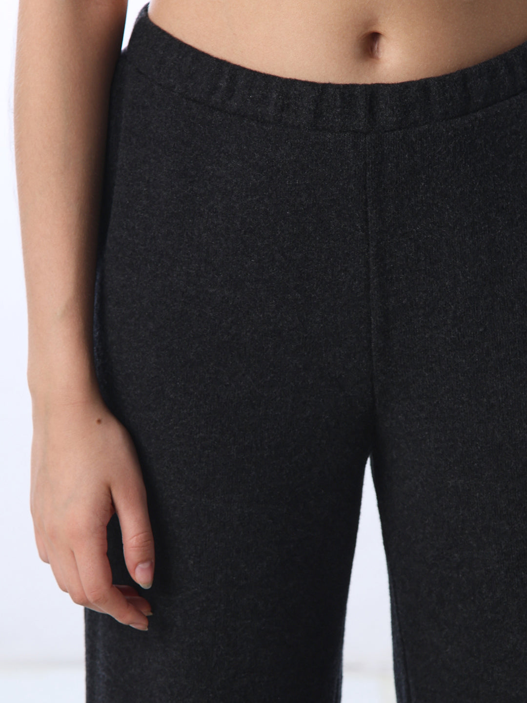 Dark Grey Wide Leg Sweatpants
