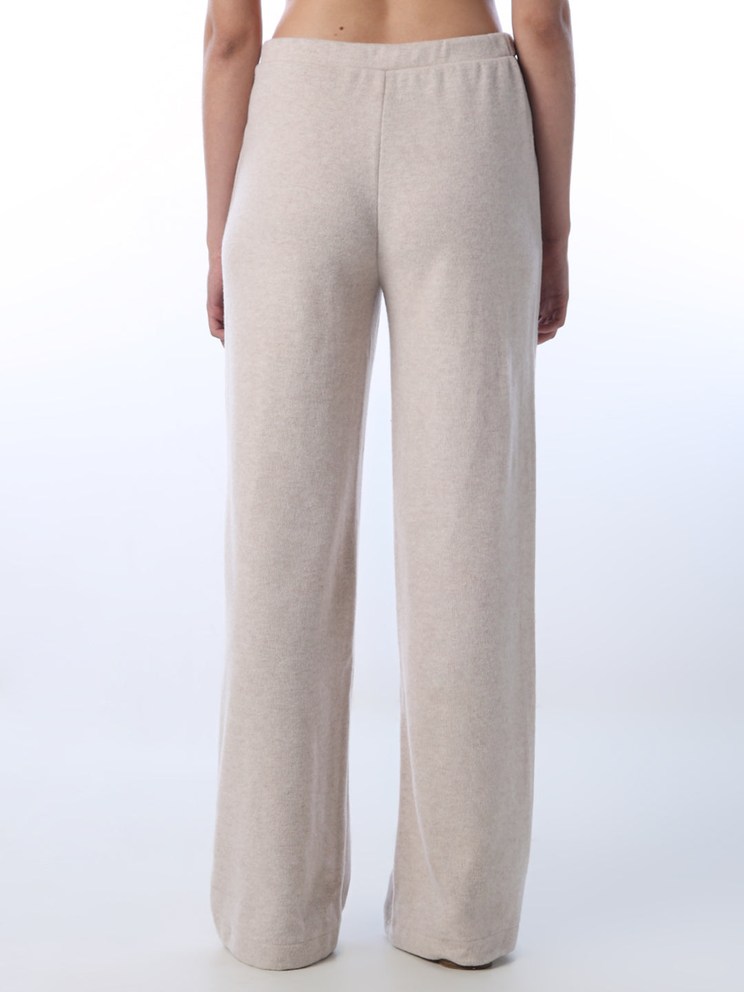 Beige Wide Leg Sweatpants