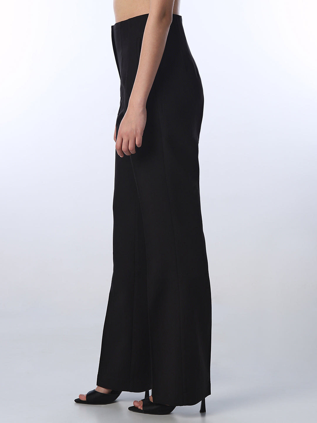 High Waist Flared Tailored Pants